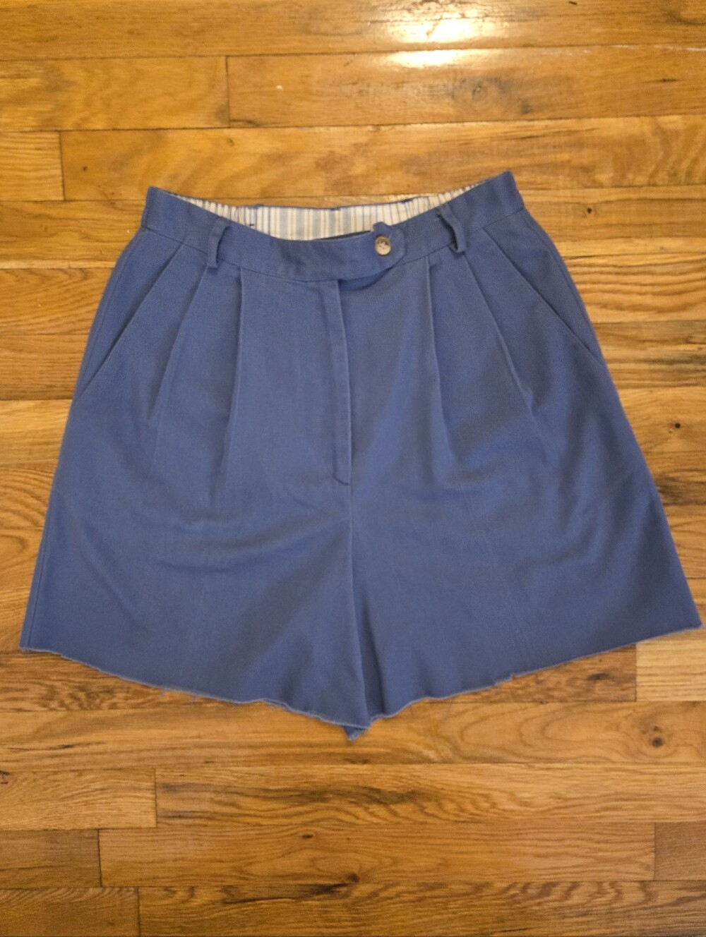 TALBOTS Vintagr Blue High Waisted Shorts Size 6 Small